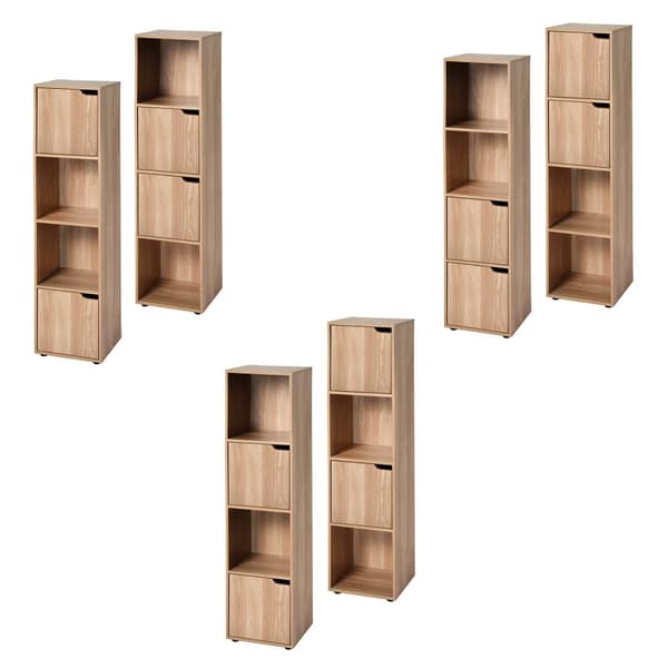 Möbler 4 fack trädekor 2 dörrar - Modu