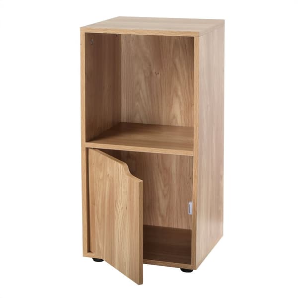 Sängbord 2 fack trädekor 1 hållare - set om 2