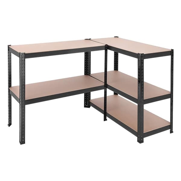 Industriell hylla 5 nivåer Modulär på kontor - L90 x H180 cm