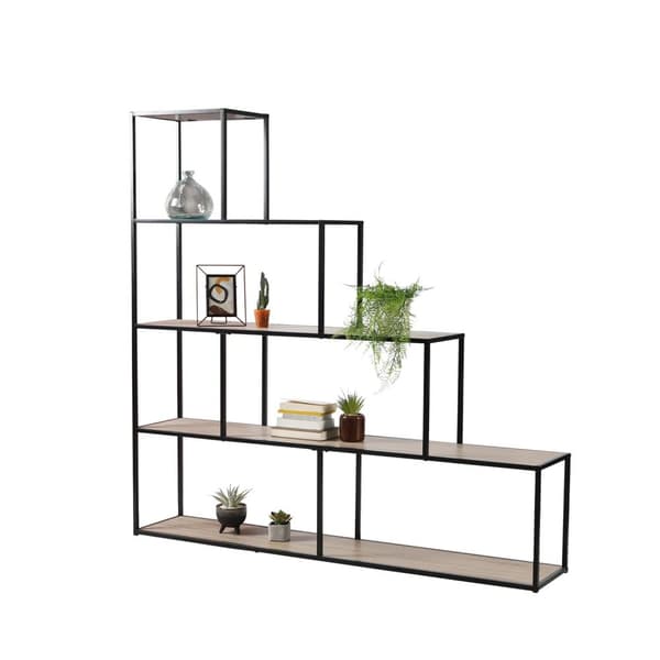 5 nivås trappdesign bokhylla - L160 x H157 cm - Colorado