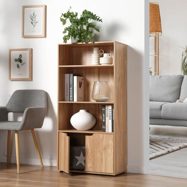 3-plans hylla och 2-dörrars förvaring H120 cm - MODU