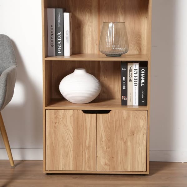3-plans hylla och 2-dörrars förvaring H120 cm - MODU