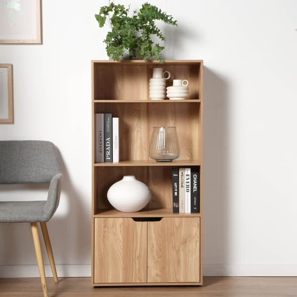 3-plans hylla och 2-dörrars förvaring H120 cm - MODU