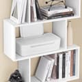 Miniatyrbild 4 av 9: Bibliothèque blanche à 6 niveaux - L70 x H190,5 cm
