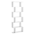 Miniatyrbild 1 av 9: Bibliothèque blanche à 6 niveaux - L70 x H190,5 cm