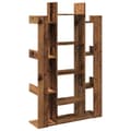 Miniatyrbillede 7 af 11: vidaXL bogreol 86x25,5x140 cm konstrueret træ antikt træ