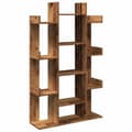 Miniatyrbillede 1 af 11: vidaXL bogreol 86x25,5x140 cm konstrueret træ antikt træ