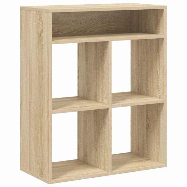 vidaXL Bokhylle sonoma eik 66x31x80 cm konstruert tre
