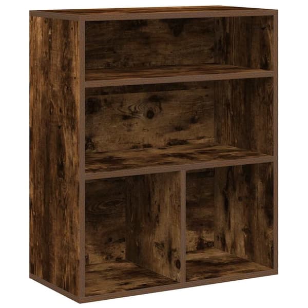 vidaXL Bokhylle røkt eik 60x30x71,5 cm konstruert tre