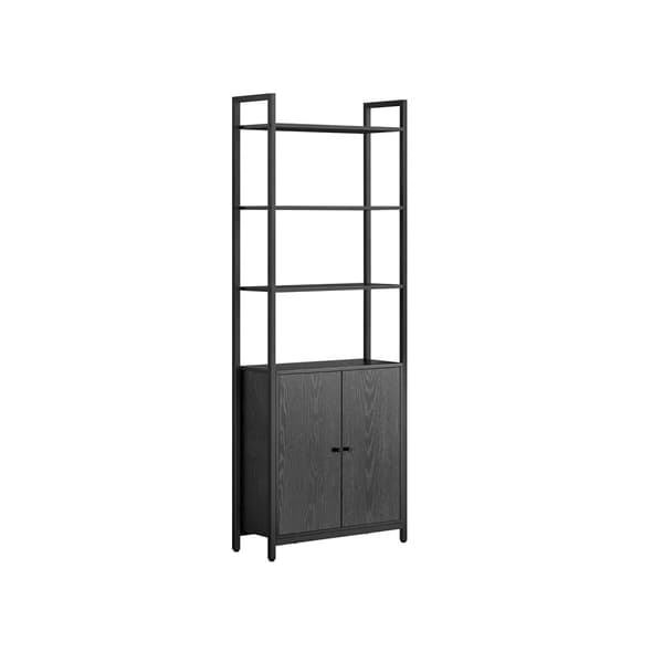 Rootz Bogreol - Opbevaringsenhed - Reoler - Ibenholtssort - Blæksort - 24 cm x 60 cm x 159,5 cm