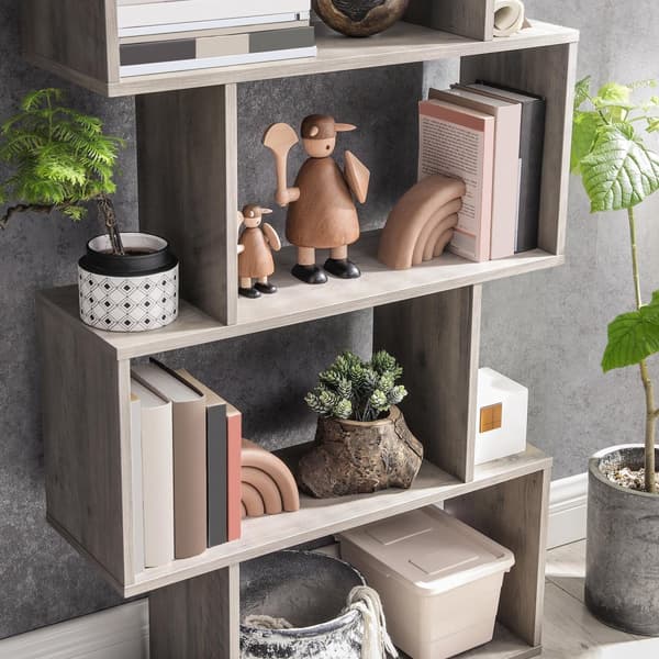 Bogreol - Stue Cabinet - Decor Cabinet - Boghylde - Grå