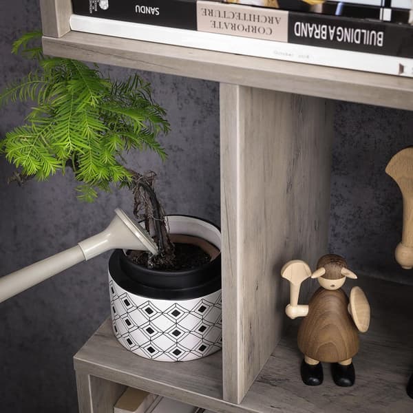 Bogreol - Stue Cabinet - Decor Cabinet - Boghylde - Grå