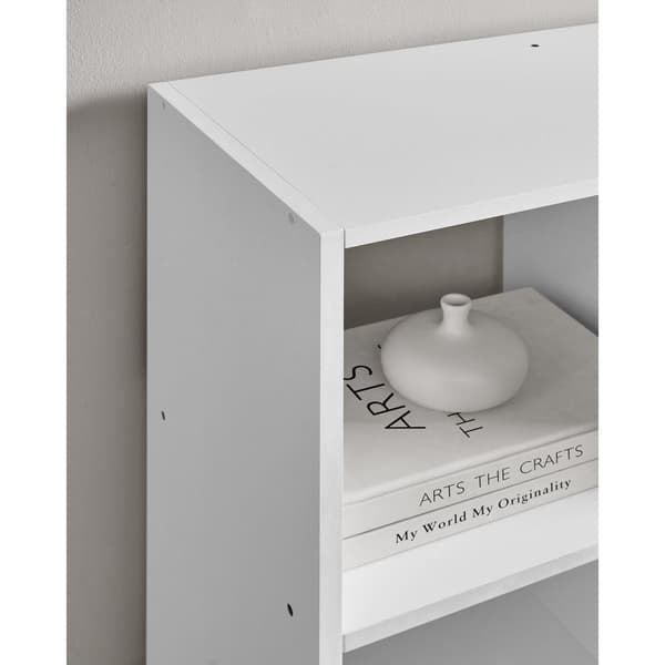 Bogreol - Stue Cabinet - Opbevaringsskaber - med 10 rum - Hvid