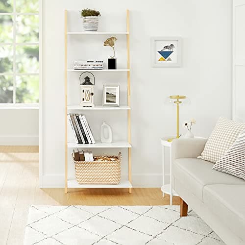 Stigkabinet - Ladderboard - Bogreol - 5 niveauer - Hvid