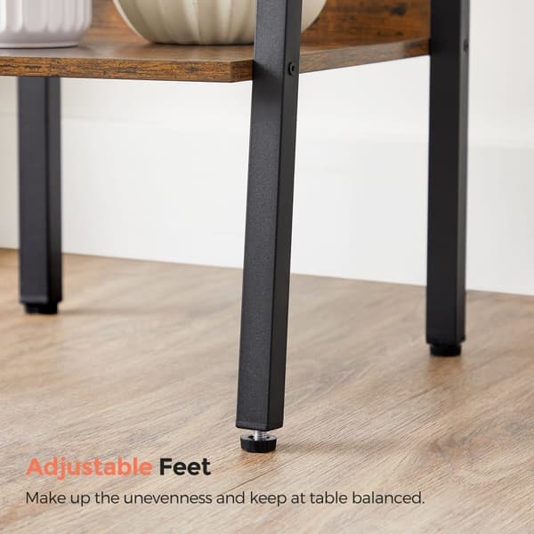 Bogreol - Ladderboard - Med 5 hylder - metalramme - brun / sort