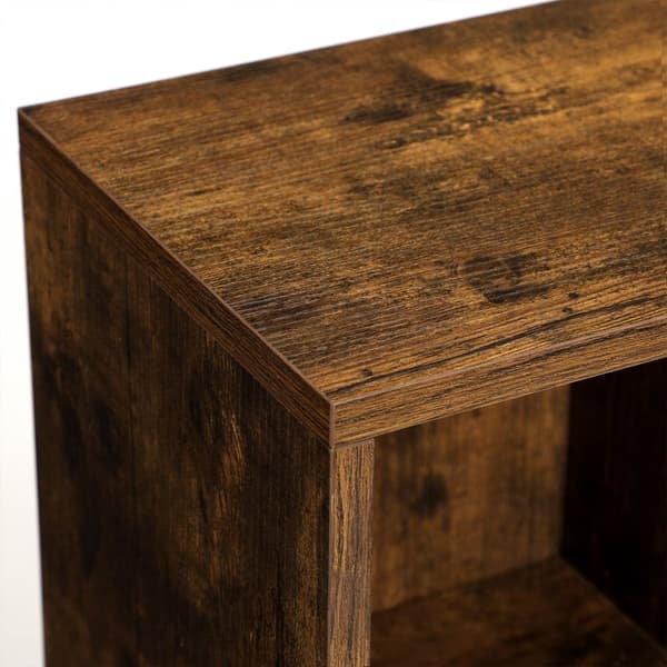 Bogreol - Stående boghylde - 5 rum - Stue Cabinet - Brun