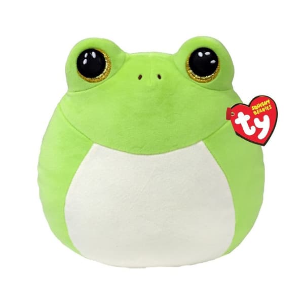 TY Squish a Boo Cuddle Cushion Frog Snapper 20 cm