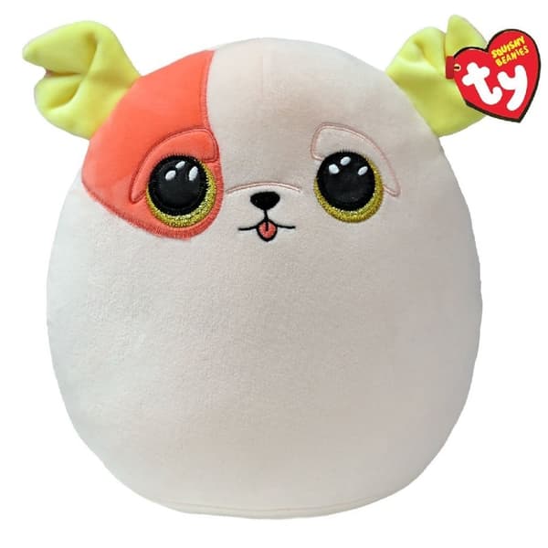 TY Squishy Beanies Cuddly Cushion Dog Patch 31 cm