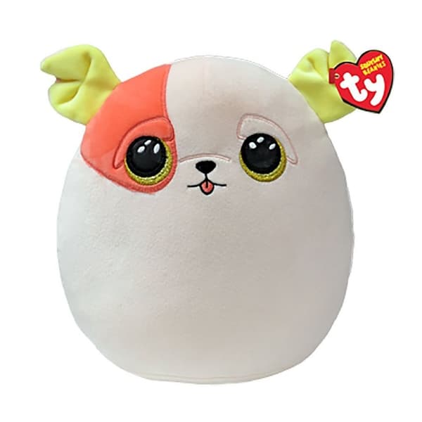 TY Squishy Beanies Cuddly Cushion Dog Patch 20 cm