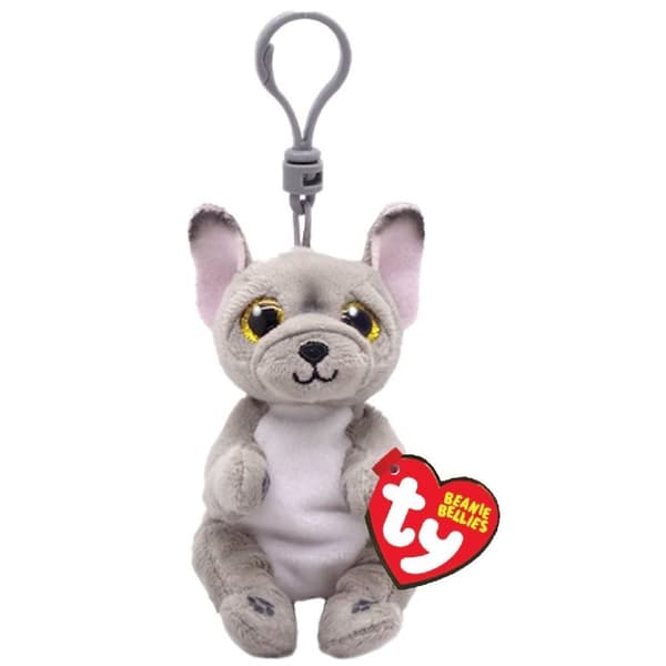TY Beanie Bellies Clip Cuddly Toy Dog Wilfred 10 cm