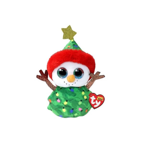 TY Beanie Boos Cuddly Toy Snowman Tree 15 cm