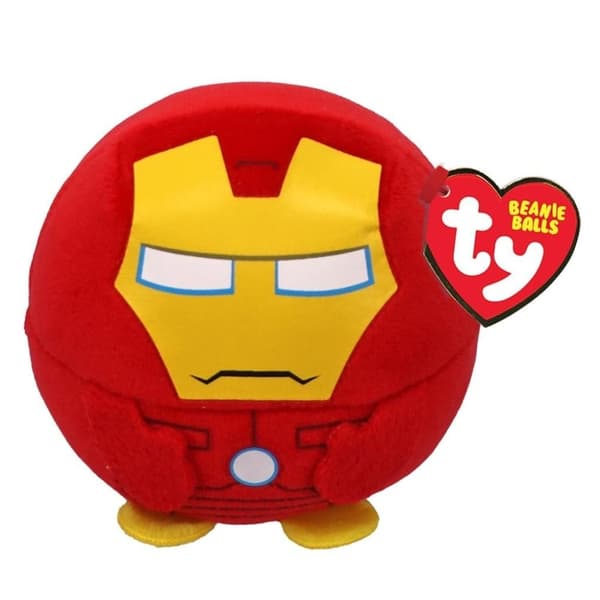 TY Beanie Balls Marvel Plyschleksak Iron Man 10 cm