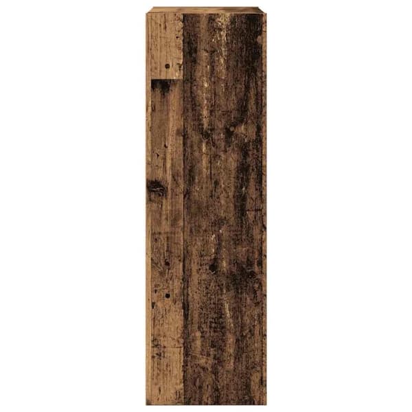 vidaXL bogreol/skænk 66x30x98 cm konstrueret træ antikt træ