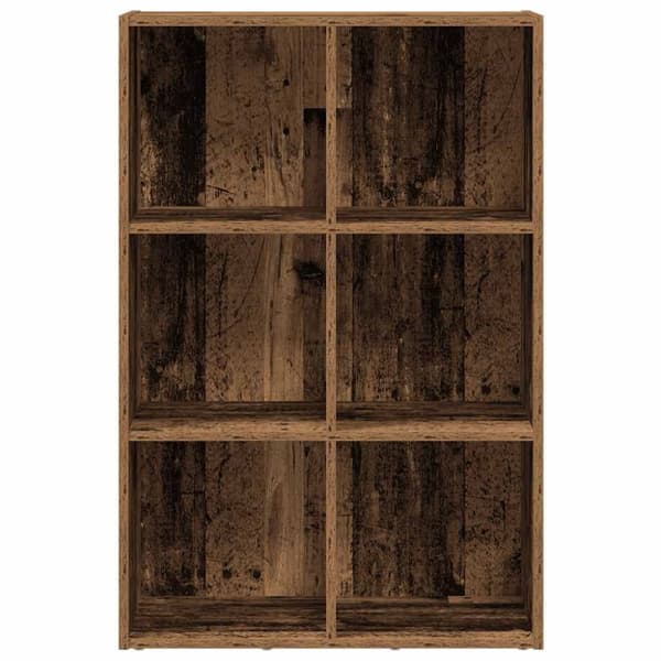 vidaXL Bokhylle/skjenk gammelt tre 66x30x98 cm konstruert tre