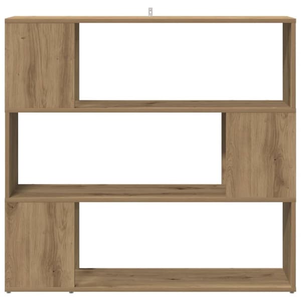 vidaXL Bokhylla/rumsavdelare artisan ek 100x24x94 cm