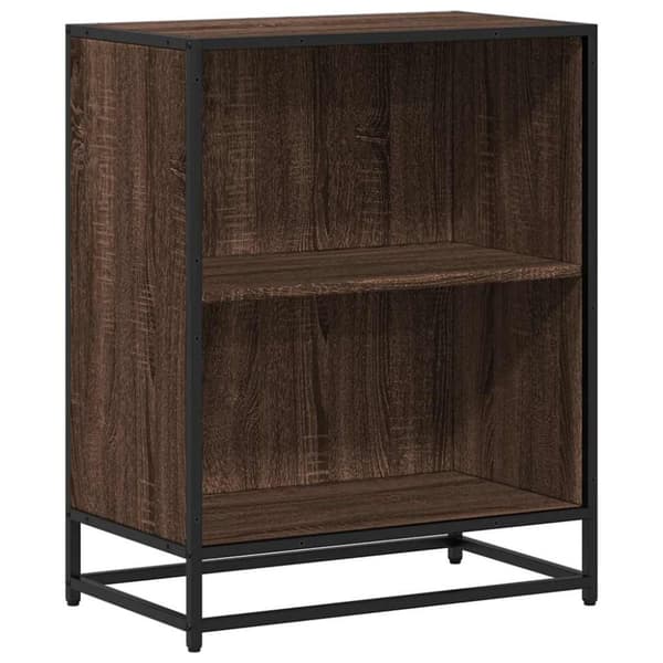 vidaXL bogreol 60x35x76 cm konstrueret træ brun egetræsfarve