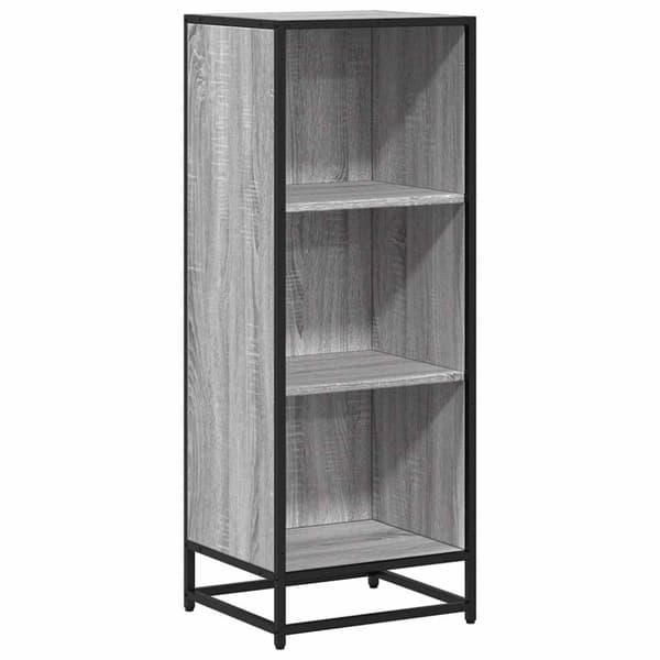 vidaXL bogreol 40x35x107,5 cm konstrueret træ grå sonoma-eg