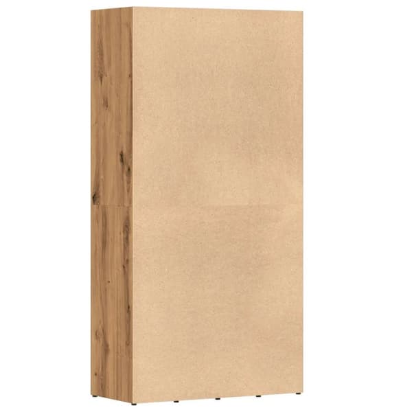 vidaXL bogskab 66x30x130 cm konstrueret træ kunsteg