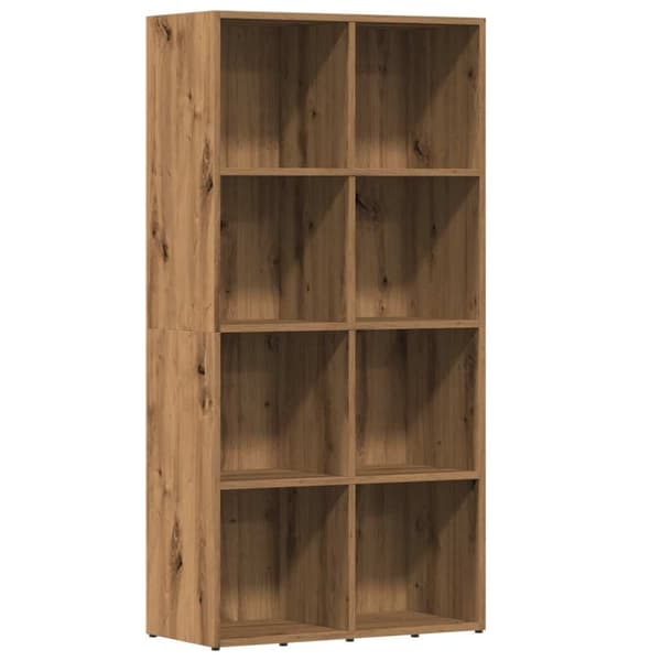 vidaXL bogskab 66x30x130 cm konstrueret træ kunsteg