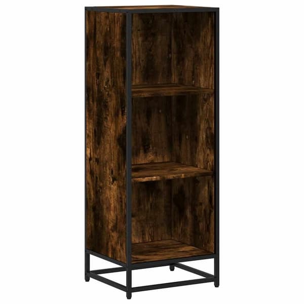 vidaXL Bokhylle røkt eik 40x35x107,5 cm konstruert tre