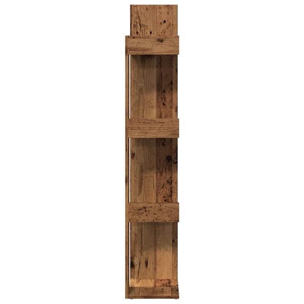 vidaXL Bokhylle gammelt tre 86x25,5x140 cm konstruert tre