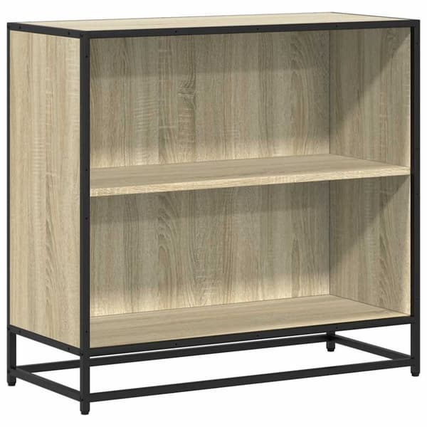 vidaXL Bokhylle sonoma eik 80,5x35x76 cm konstruert tre