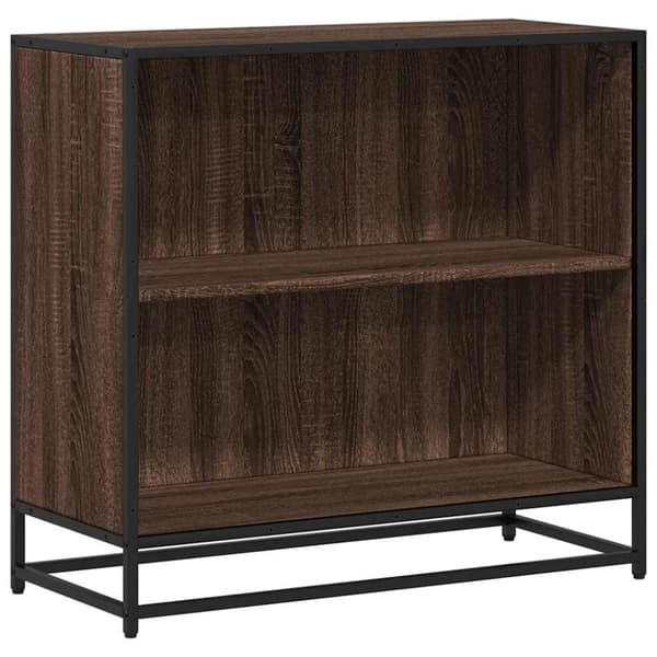 vidaXL Bokhylle røkt eik 60x35x76 cm konstruert tre