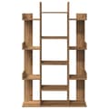 Miniatyrbilde 5 av 11: vidaXL Bokhylle artisan eik 86x25,5x140 cm konstruert tre