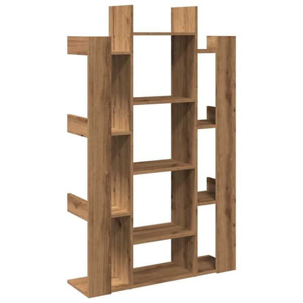 vidaXL Bokhylle artisan eik 86x25,5x140 cm konstruert tre