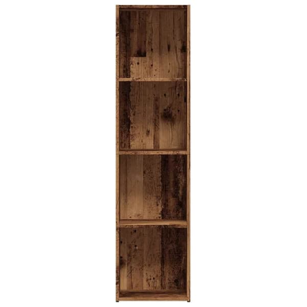 vidaXL bogskab 36x30x143 cm konstrueret træ antikt træ