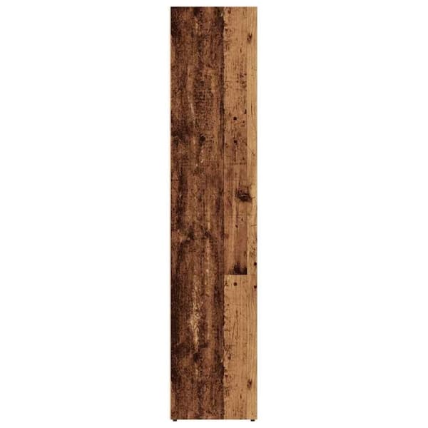vidaXL bogskab 36x30x143 cm konstrueret træ antikt træ
