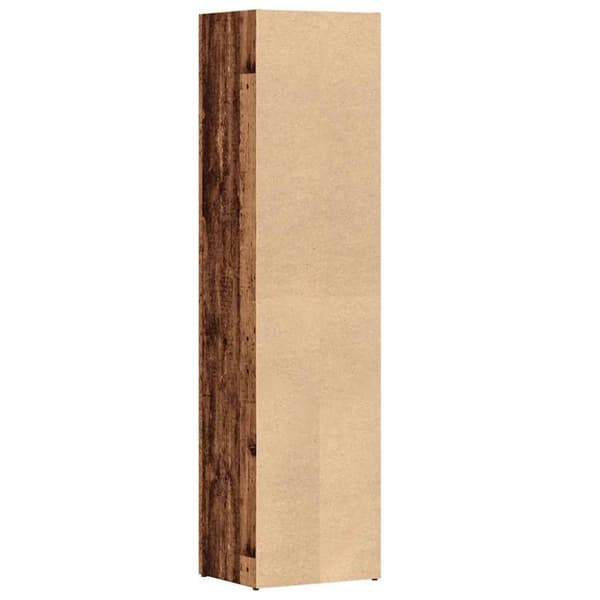vidaXL bogskab 36x30x143 cm konstrueret træ antikt træ