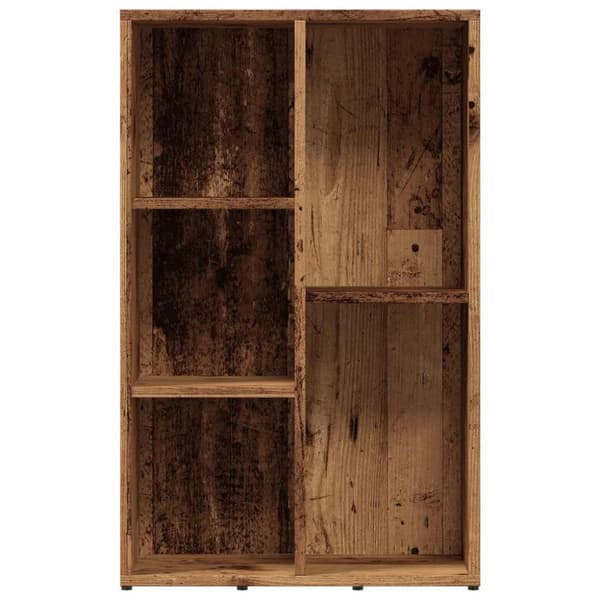 vidaXL bogskab 50x25x80 cm konstrueret træ antikt træ