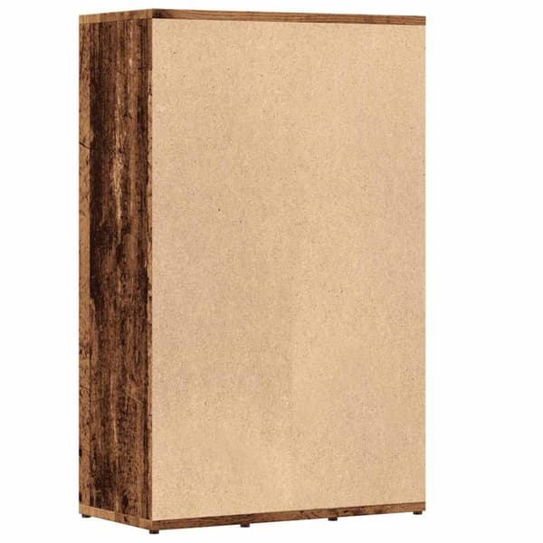 vidaXL bogskab 50x25x80 cm konstrueret træ antikt træ