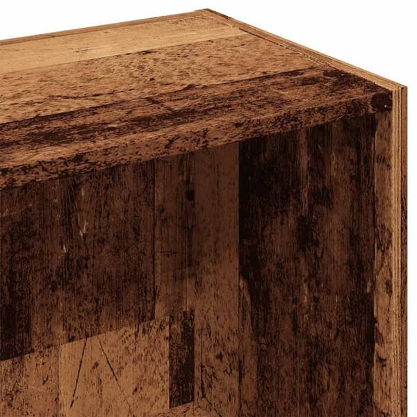 vidaXL bogskab 50x25x80 cm konstrueret træ antikt træ