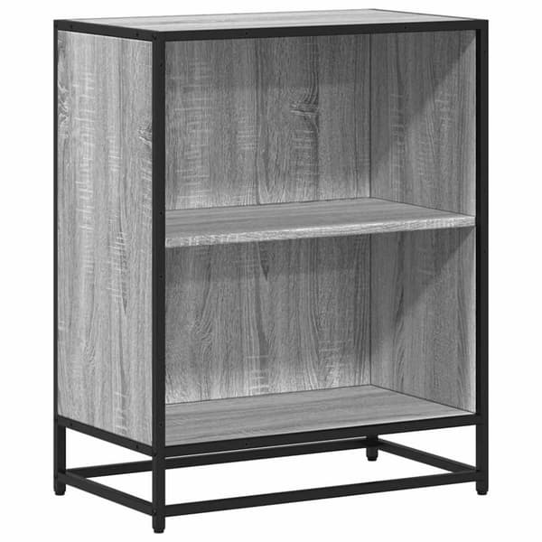 vidaXL bogreol 60x35x76 cm konstrueret træ grå sonoma-eg