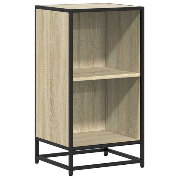 vidaXL bogreol 40x35x76 cm konstrueret træ sonoma-eg