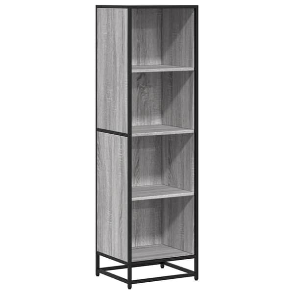 vidaXL bogreol 40x35x139 cm konstrueret træ grå sonoma-eg