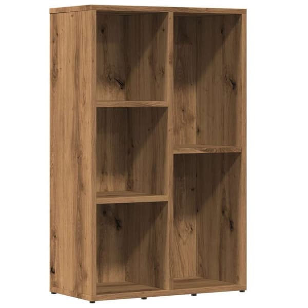 vidaXL Kirjahylly käsityöläinen tammi 50x25x80 cm tekninen puu