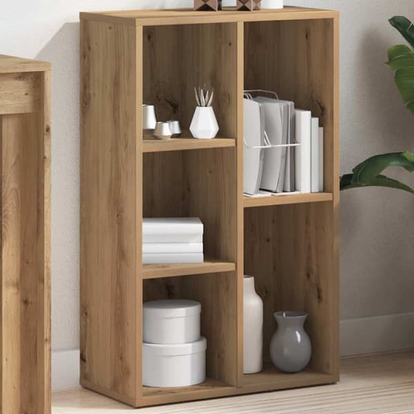 vidaXL Kirjahylly käsityöläinen tammi 50x25x80 cm tekninen puu